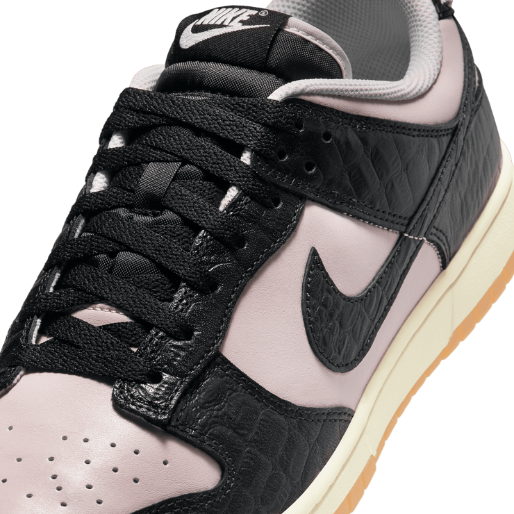 Nike Dunk Low Black Croc Platinum Violet Angle 4