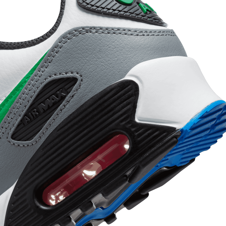 Nike Air Max 90 Leather 'White Stadium Green' (GS) Angle 5