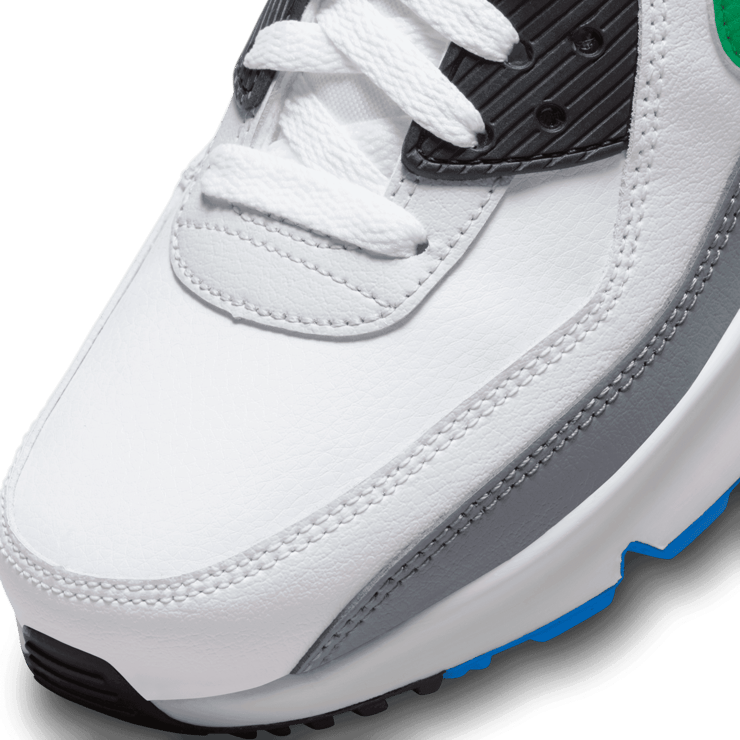 Nike Air Max 90 Leather 'White Stadium Green' (GS) Angle 4
