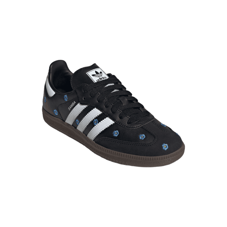 adidas Samba OG Black Embroidered Floral (W) Angle 2
