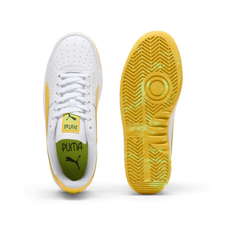 PUMA PLAY LOUD GV Special Sneakers in White/Sunny Yellow/Lime Pow Angle 0