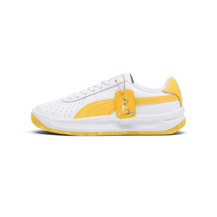 PUMA PLAY LOUD GV Special Sneakers in White/Sunny Yellow/Lime Pow Angle 1