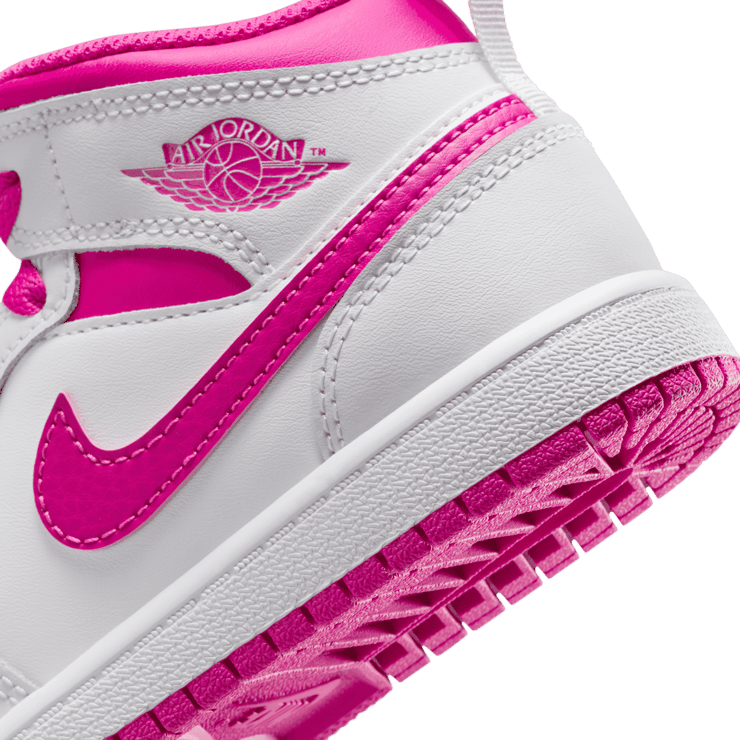 Air Jordan 1 Mid  'Fire Pink' (PS) Angle 5