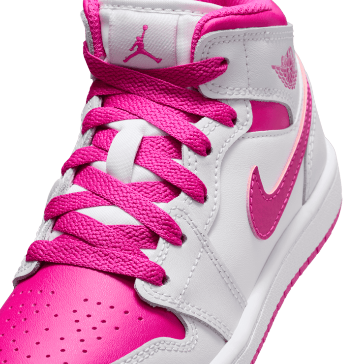 Air Jordan 1 Mid  'Fire Pink' (PS) Angle 4