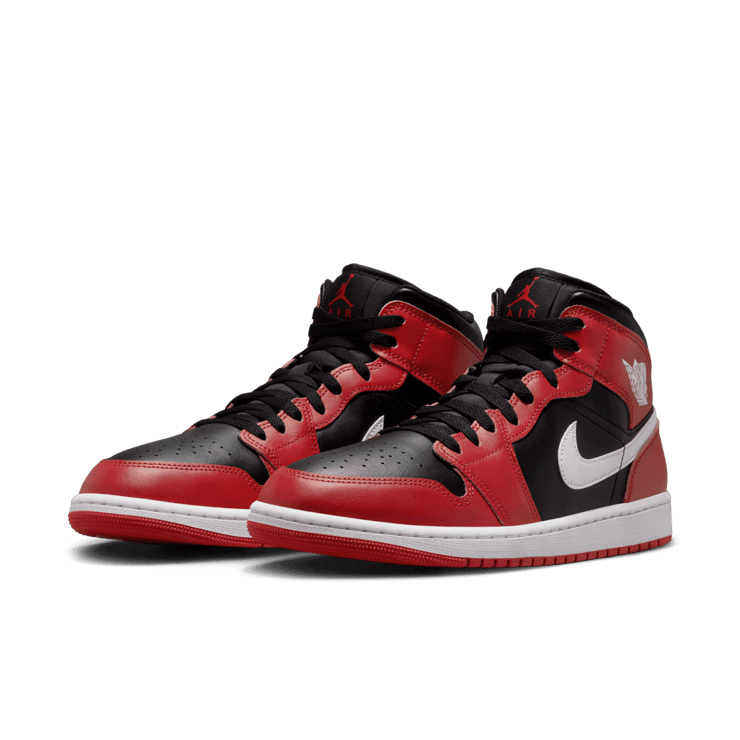 Air Jordan 1 Mid 'Gym Red Black White' Angle 2