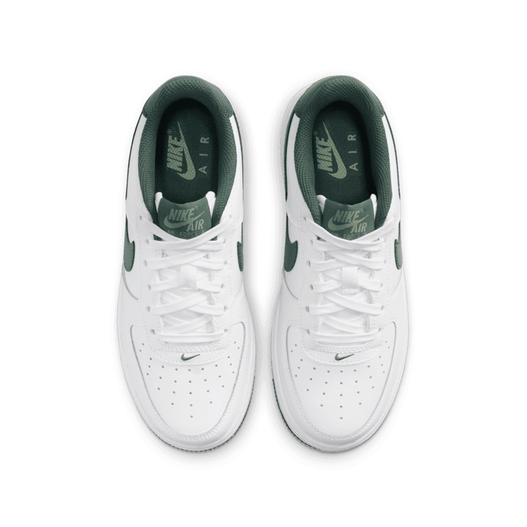 Nike Air Force 1 'White Vintage Green' (GS) Angle 1