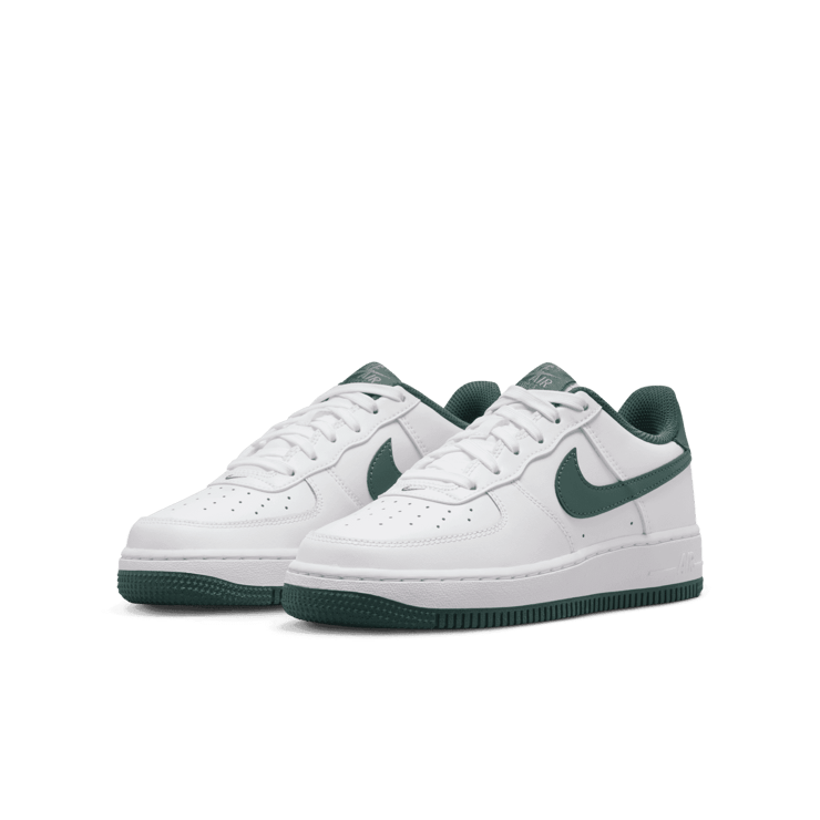Nike Air Force 1 'White Vintage Green' (GS) Angle 2