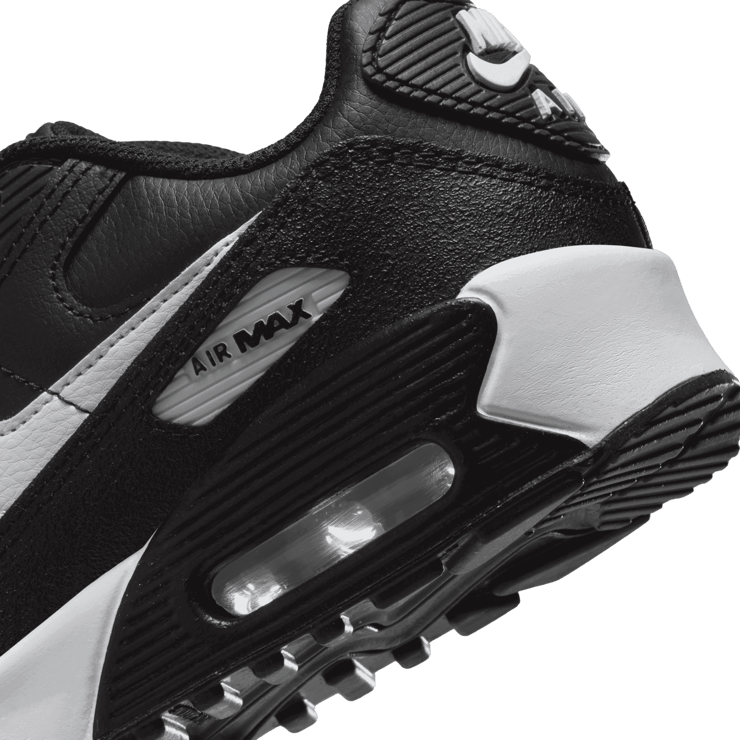 Nike Air Max 90 'Black White' (GS) Angle 5