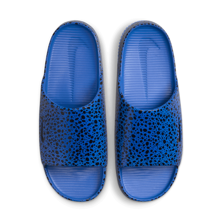 Nike Calm Slide Print Olympic Racer Blue Angle 2