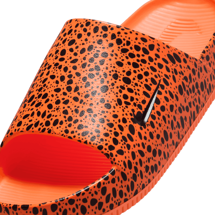 Nike Calm Slide Print Olympic Total Orange Angle 3