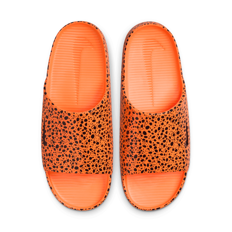 Nike Calm Slide Print Olympic Total Orange Angle 2