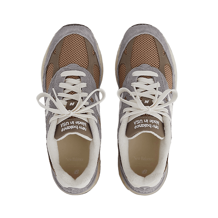 New Balance 993 Made in USA Sea Salt Castlerock Angle 0