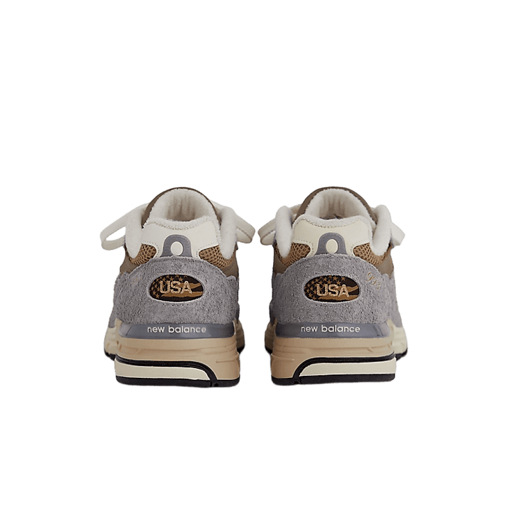 New Balance 993 Made in USA Sea Salt Castlerock Angle 1