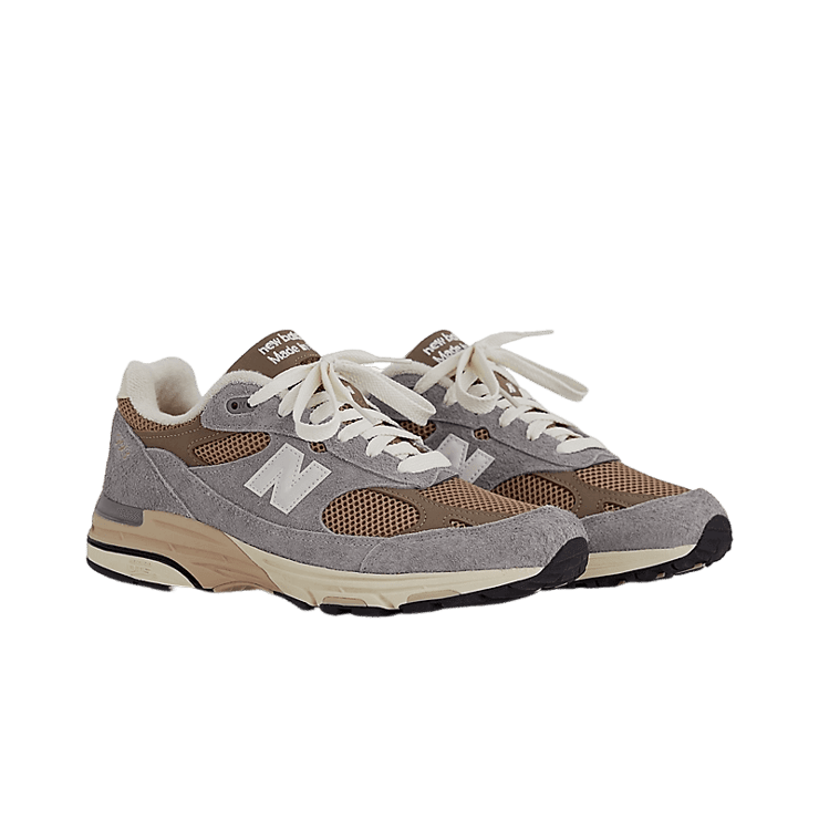 New Balance 993 Made in USA Sea Salt Castlerock Angle 2