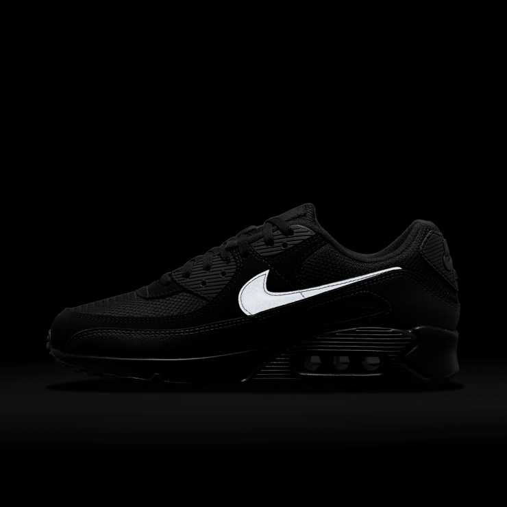 Nike Air Max 90 3M Swoosh Black Angle 4