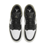 Air Jordan 1 Low Black Toe Medium Olive Angle 1