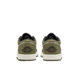 Air Jordan 1 Low Black Toe Medium Olive Angle 3