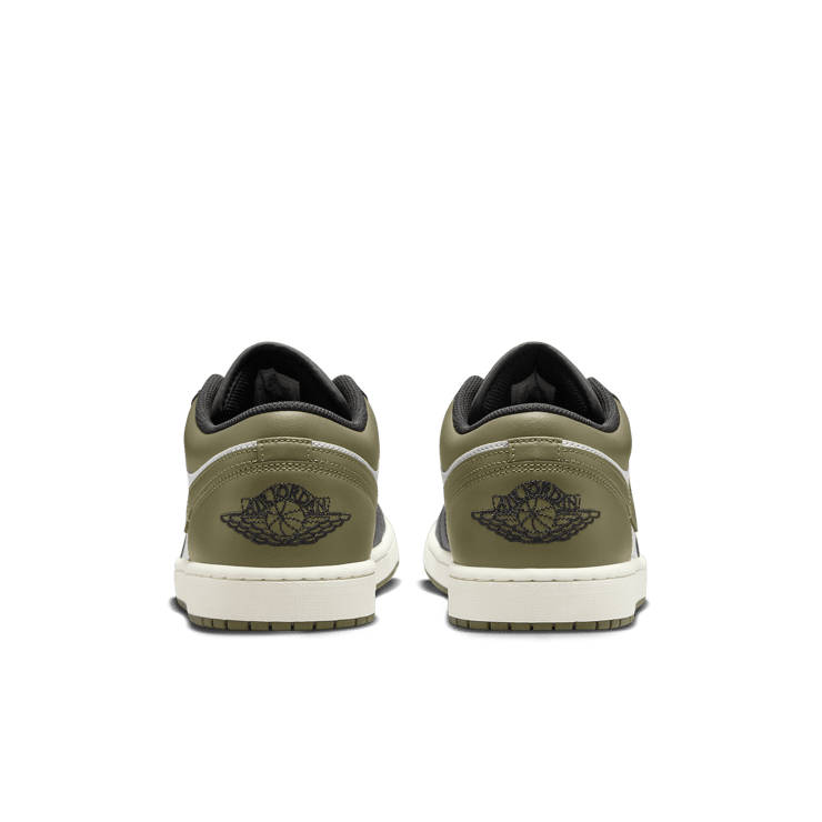 Air Jordan 1 Low Black Toe Medium Olive Angle 3