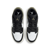 Air Jordan 1 Low Black Toe Medium Olive (GS) Angle 1