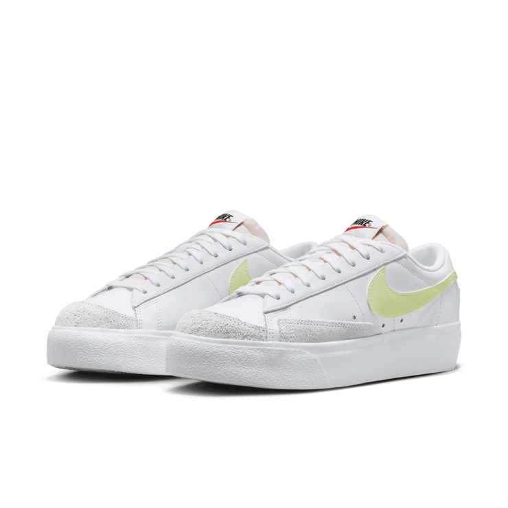 Nike Blazer Low Platform 'White Life Lime' (W) Angle 2