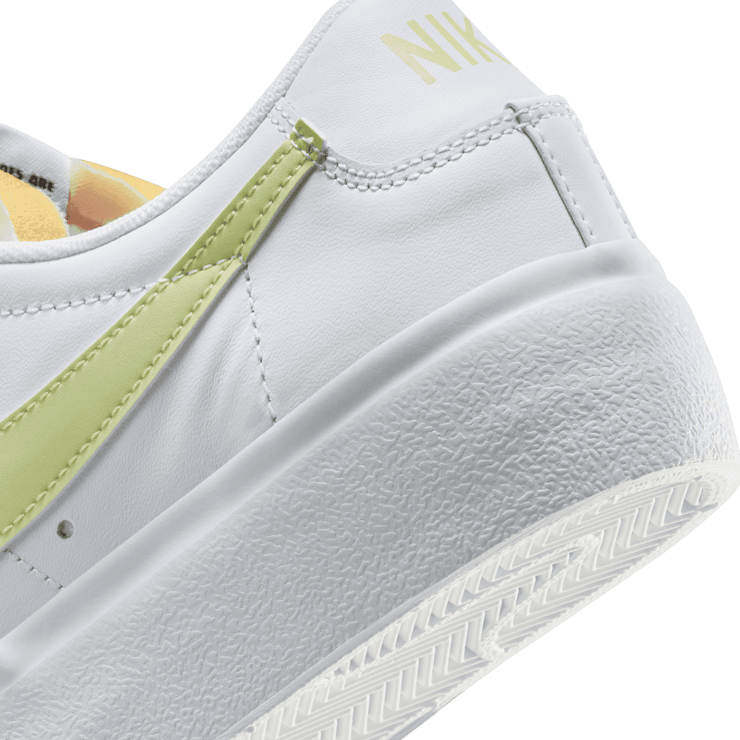 Nike Blazer Low Platform 'White Life Lime' (W) Angle 5