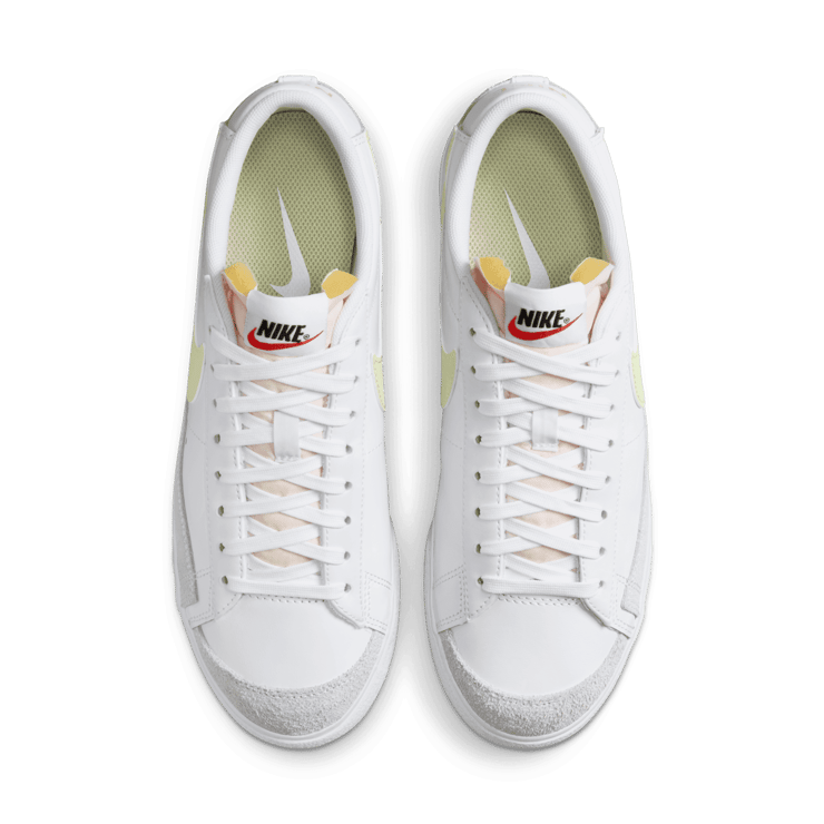 Nike Blazer Low Platform 'White Life Lime' (W) Angle 1