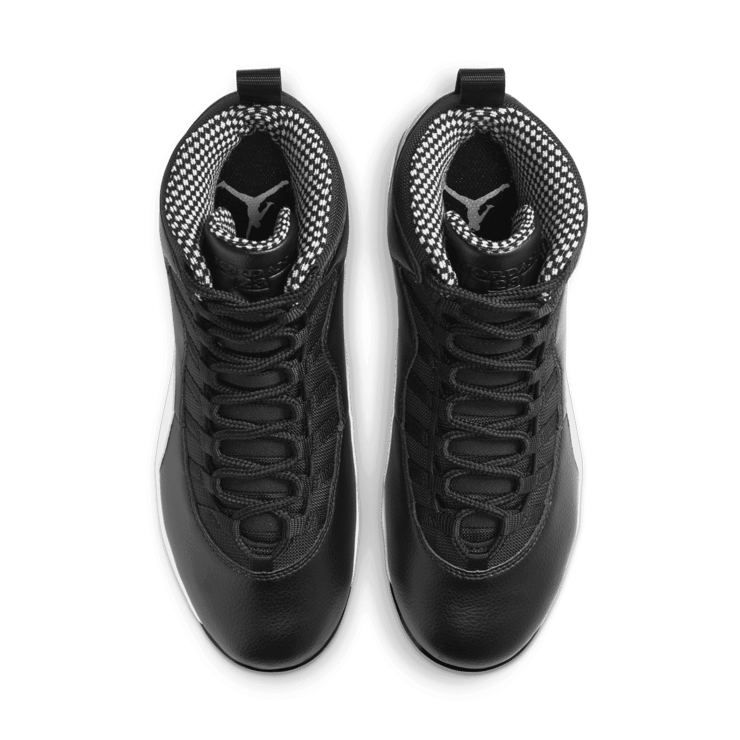 Jordan 10 Retro MCS Cleat Black White Angle 1