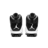 Jordan 10 Retro MCS Cleat Black White Angle 3