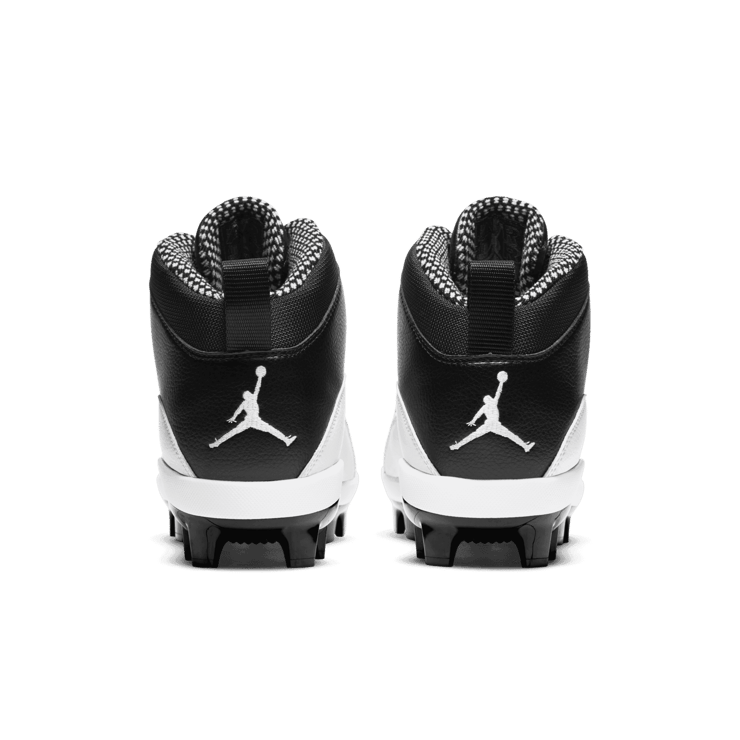 Jordan 10 Retro MCS Cleat Black White Angle 3
