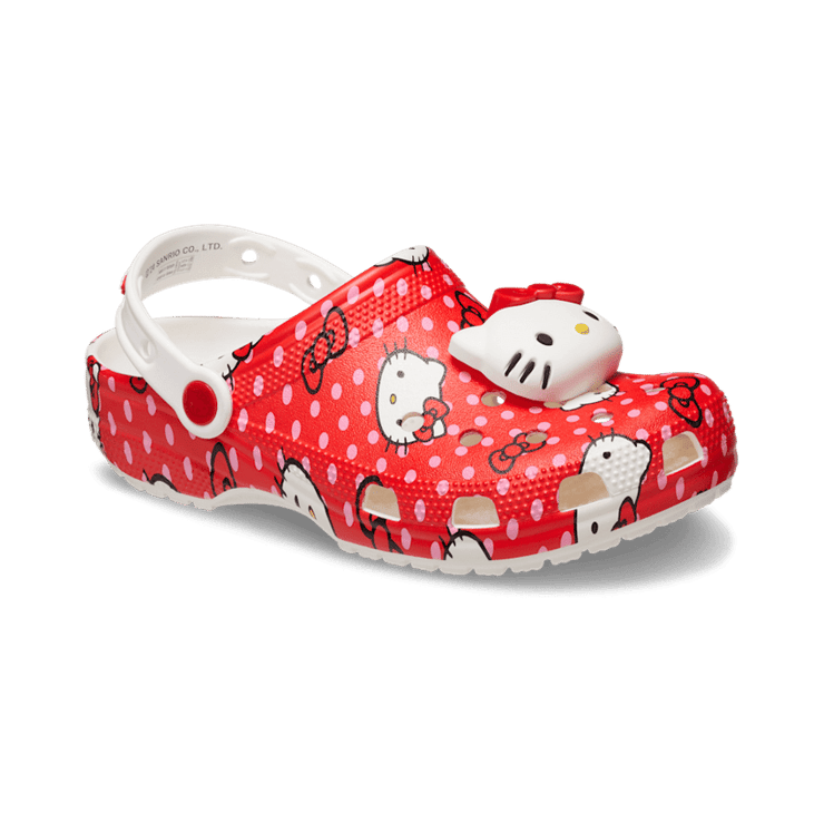 Crocs Classic Clog Red Hello Kitty Angle 3