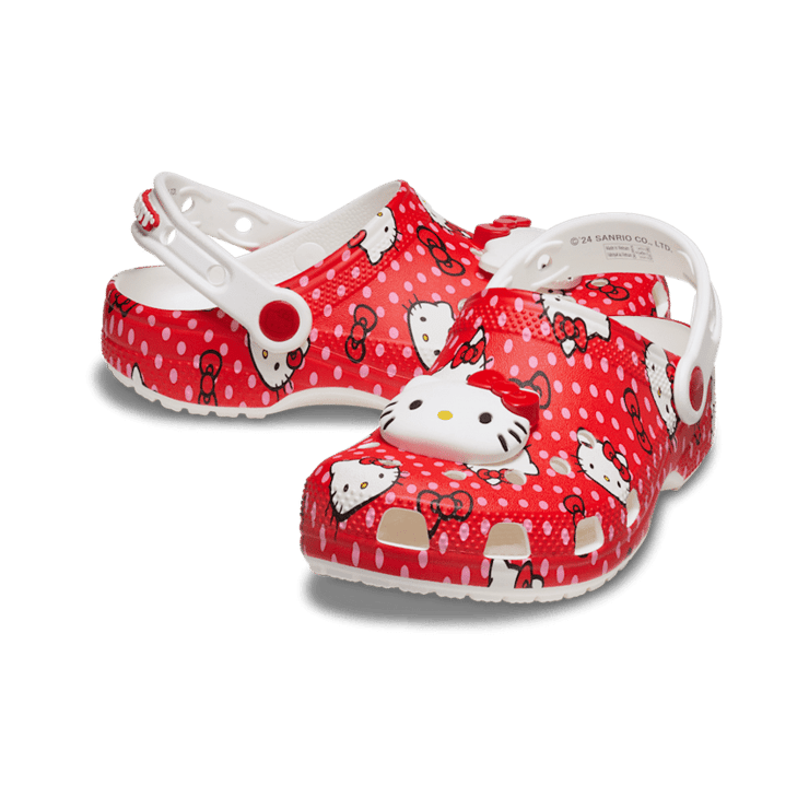 Crocs Classic Clog Red Hello Kitty (GS) Angle 0