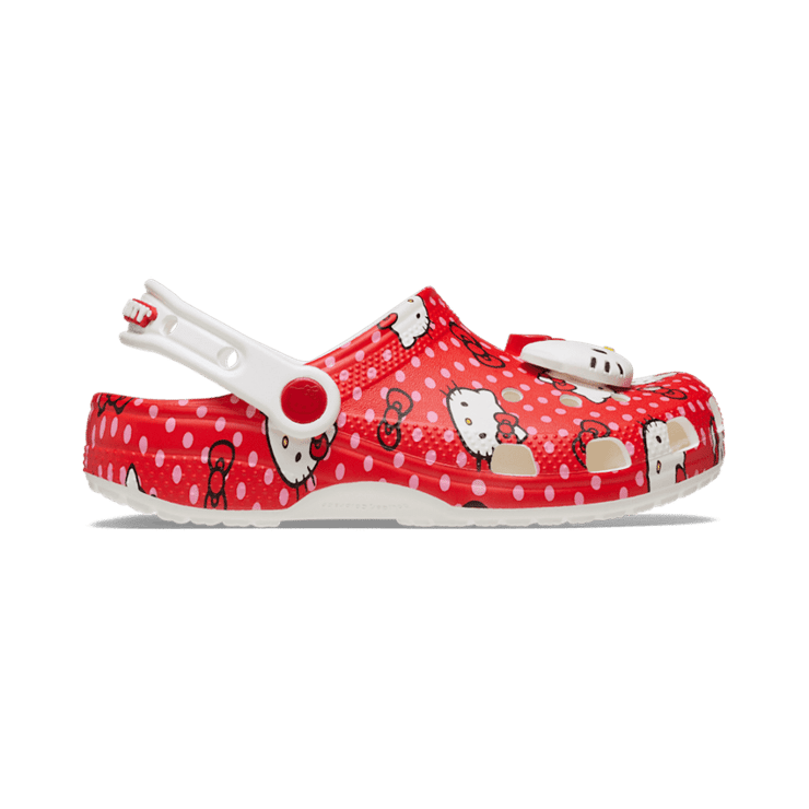 Crocs Classic Clog Red Hello Kitty (GS) Angle 1