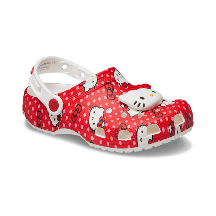 Crocs Classic Clog Red Hello Kitty (GS) Angle 3