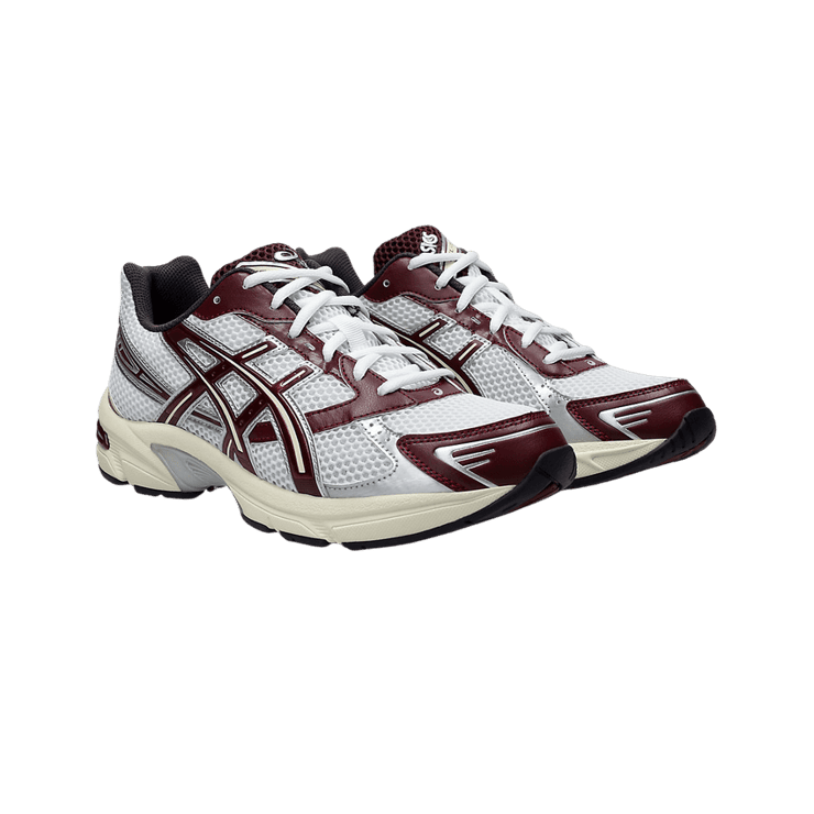 Asics Gel-1130 White Burgundy Angle 0