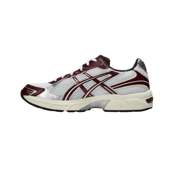 Asics Gel-1130 White Burgundy Angle 2