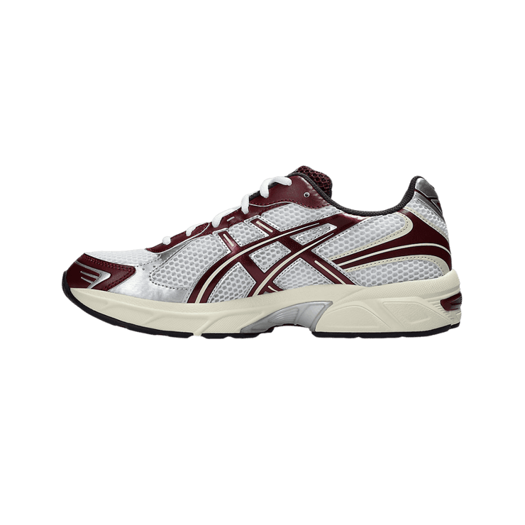 Asics Gel-1130 White Burgundy Angle 2