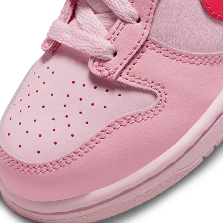 Nike Dunk Low Triple Pink (PS) Angle 4