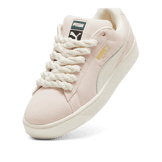 PUMA Suede XL Rope Sneakers in Warm White/Island Pink Angle 2