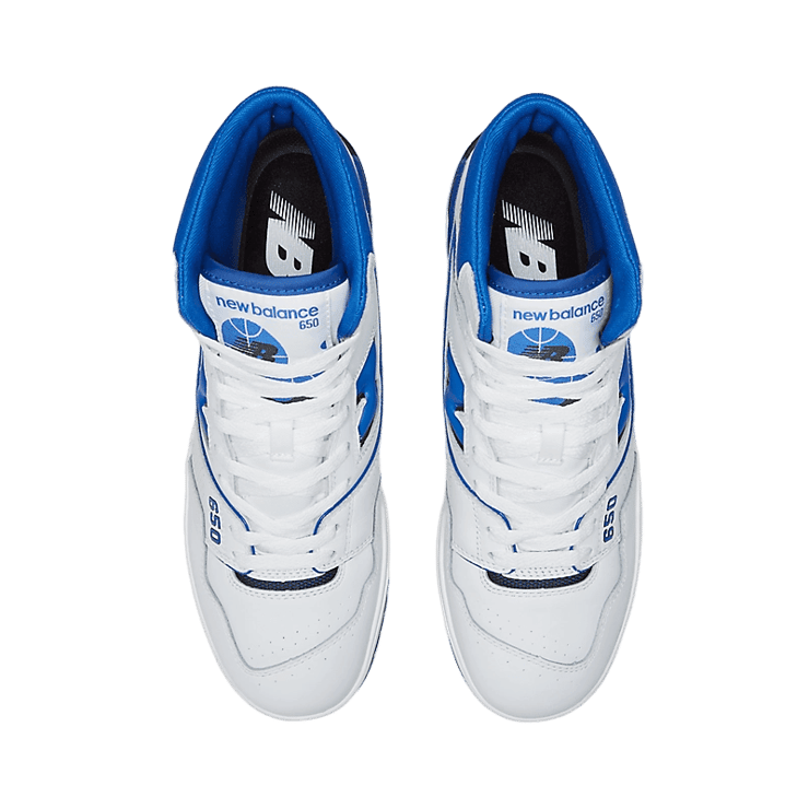 New Balance 650 White Blue Angle 1