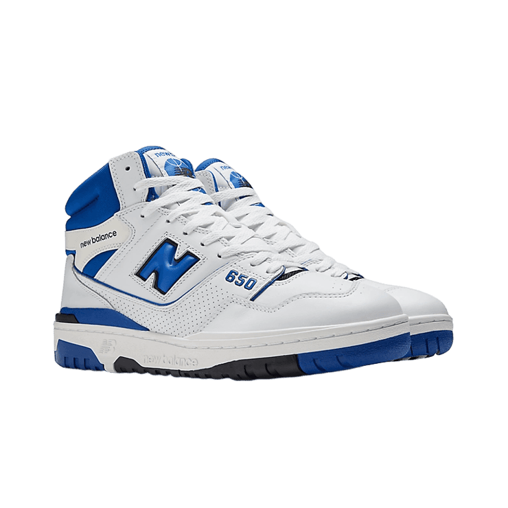 New Balance 650 White Blue Angle 2