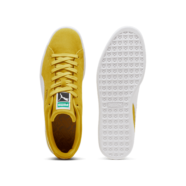 PUMA Suede Classic Sneakers in Fresh Pear/White Angle 0