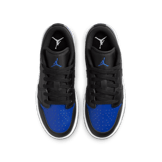 Air Jordan 1 Low Black Royal Toe (GS) Angle 1