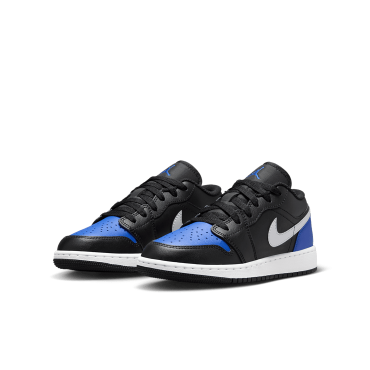 Air Jordan 1 Low Black Royal Toe (GS) Angle 2