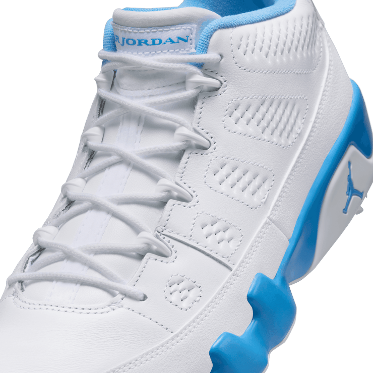 Air Jordan 9 Golf White University Blue Angle 4