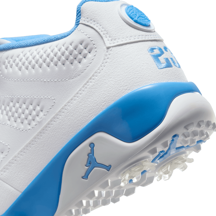 Air Jordan 9 Golf White University Blue Angle 5