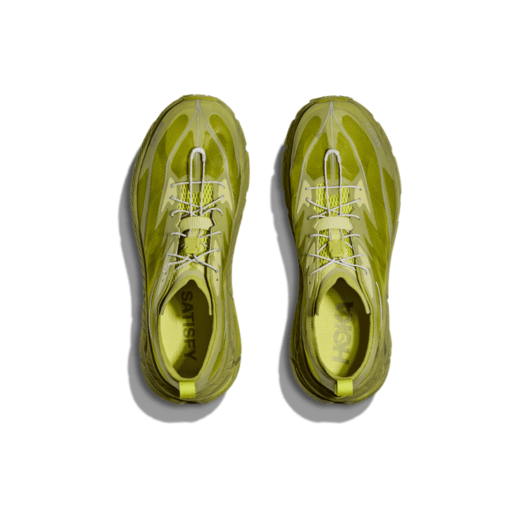 Satisfy x Hoka Mafate Speed 4 Lite Sulfur Angle 0