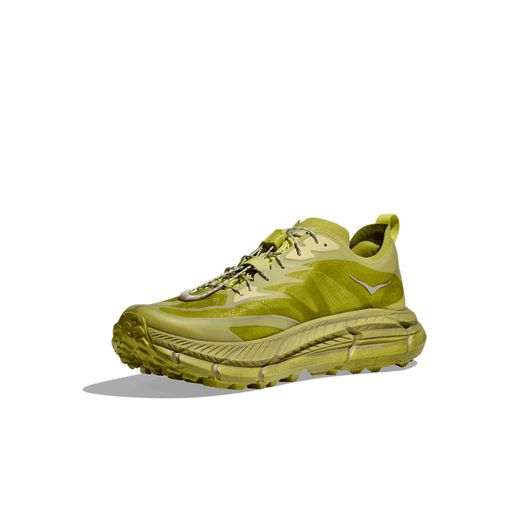 Satisfy x Hoka Mafate Speed 4 Lite Sulfur Angle 1