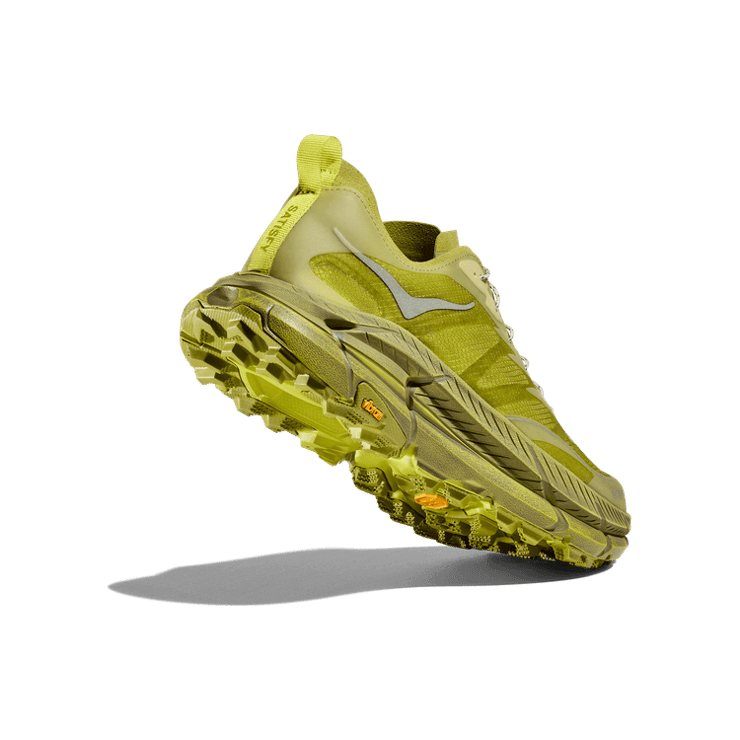 Satisfy x Hoka Mafate Speed 4 Lite Sulfur Angle 2