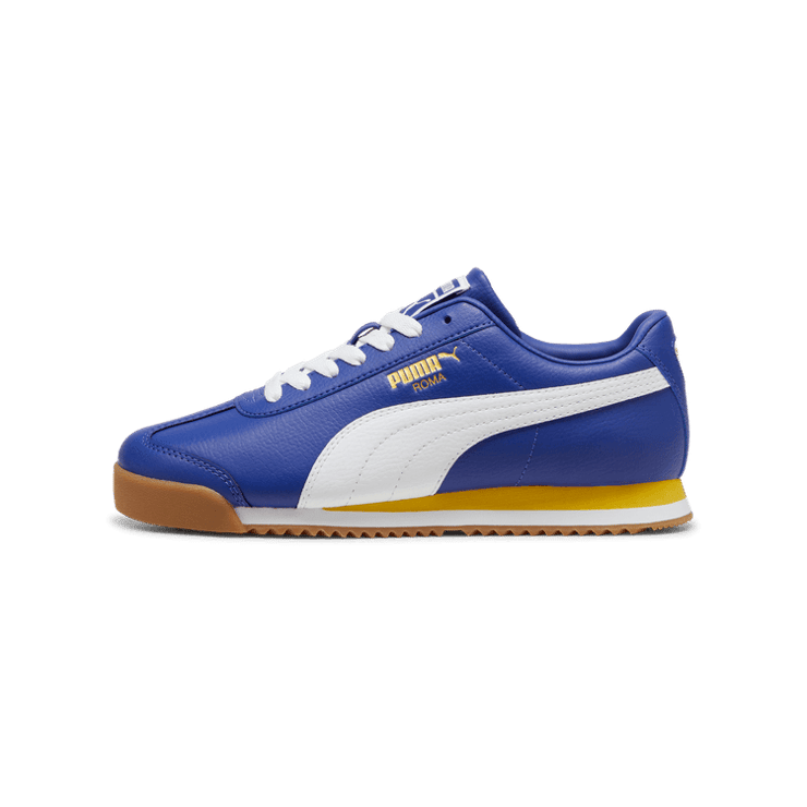 PUMA Roma 24 Sneakers in Lapis Lazuli/Fresh Pear Angle 1