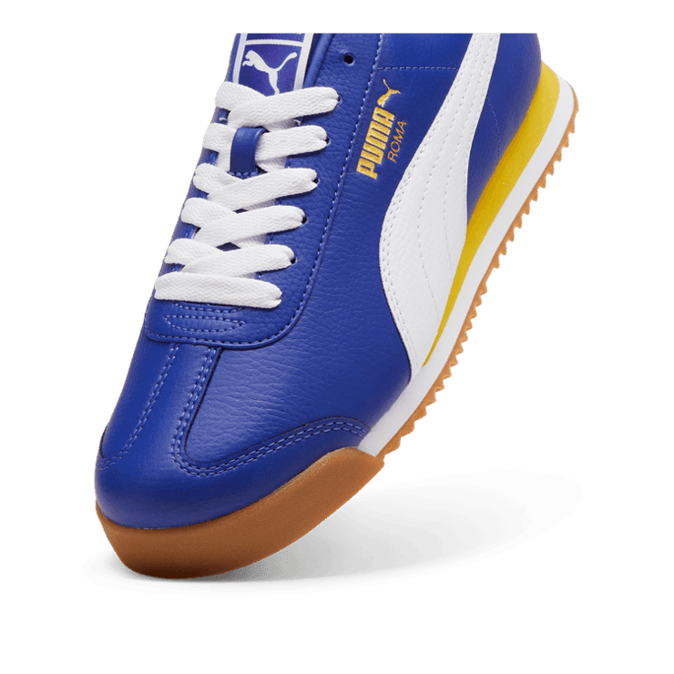 PUMA Roma 24 Sneakers in Lapis Lazuli/Fresh Pear Angle 2